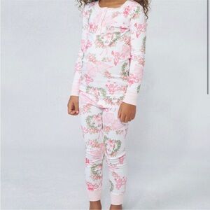 Roller Rabbit X Love Shack Fancy Kids Merry Monkey Beaux Pajamas Size 14